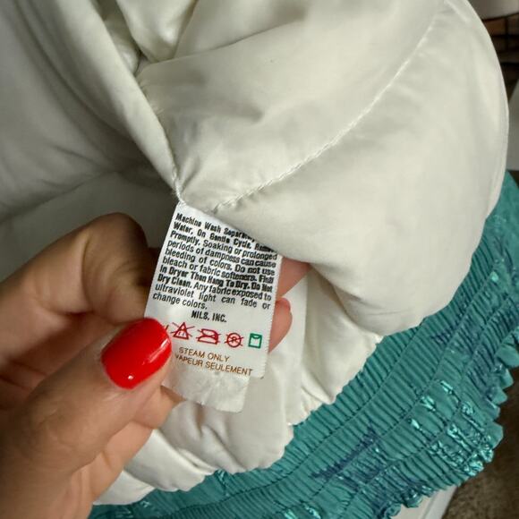 Vintage Nils Womens Ski Puffer Jacket 12 Blue 90s Y2K Retro Nostalgia Outdoor - Picture 10 of 12